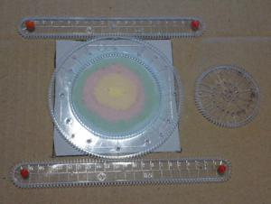A Wee Brightness Spirograph Dish Setup